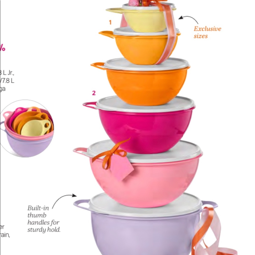 Tupperware that’s a bowl six piece set
